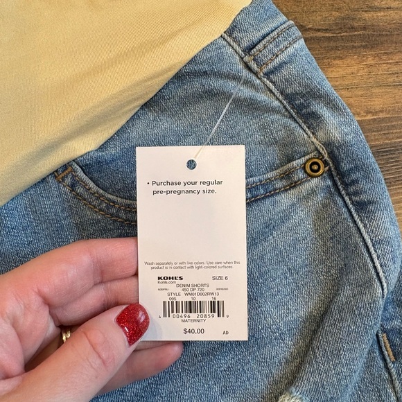 Women's Maternity Shorts NWT size 6 - Picture 3 of 4